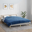 Vidaxx Gewichtsdecke 200x200 cm 9 kg Stoff blau