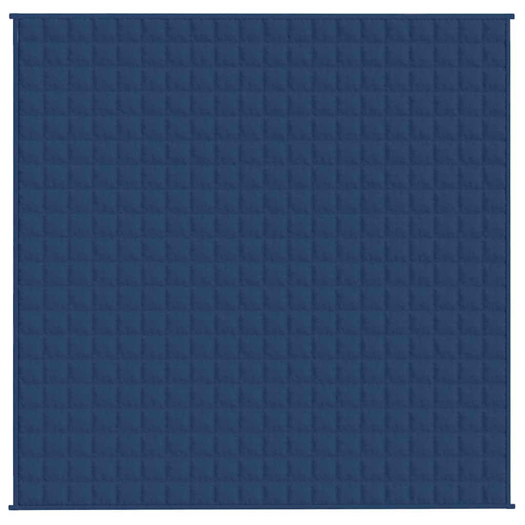 Vidaxx Gewichtsdecke 200x200 cm 13 kg Stoff blau