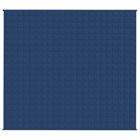 VidaXL Gewichtsdecke 200x225 cm 9 kg Stoff blau