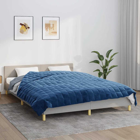 Vidaxx Gewichtsdecke 200x225 cm 13 kg Stoff blau
