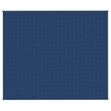VidaXL Gewichtsdecke 220x260 cm 15 kg Stoff blau