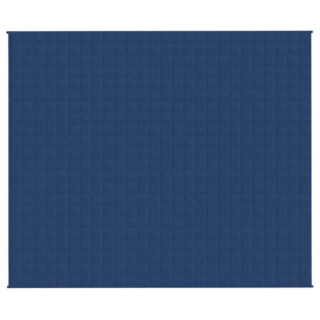 VidaXL Gewichtsdecke 220x260 cm 15 kg Stoff blau