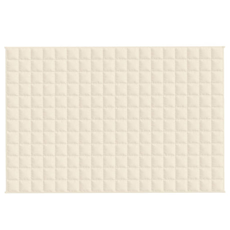 Vidaxx Gewichtsdecke 120x180 cm 5 kg Stoff hellcreme