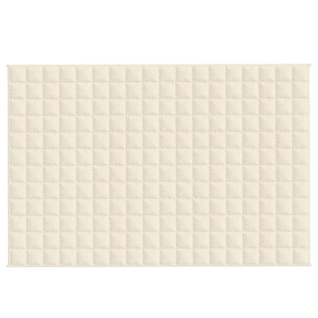 Vidaxx Gewichtsdecke 120x180 cm 9 kg Stoff hellcreme