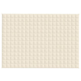 Vidaxx Gewichtsdecke 138x200 cm 6 kg Stoff hellcreme
