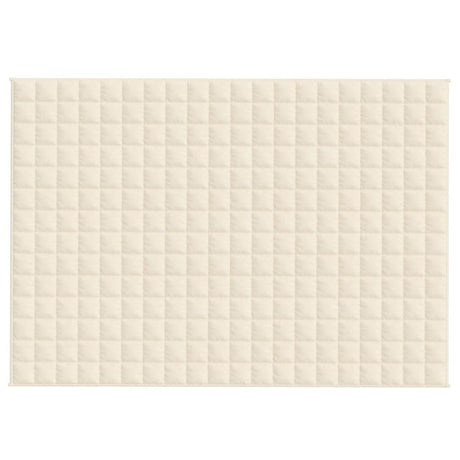 Vidaxx Gewichtsdecke 138x200 cm 6 kg Stoff hellcreme
