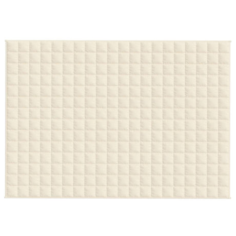 Vidaxx Gewichtsdecke 138x200 cm 10 kg Stoff hellcreme