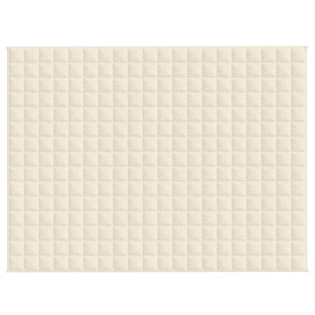 Vidaxx Gewichtsdecke 150x200 cm 7 kg Stoff hellcreme