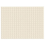 Vidaxx Gewichtsdecke 150x200 cm 11 kg Stoff hellcreme