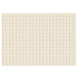 Vidaxx Gewichtsdecke 155x220 cm 7 kg Stoff hellcreme