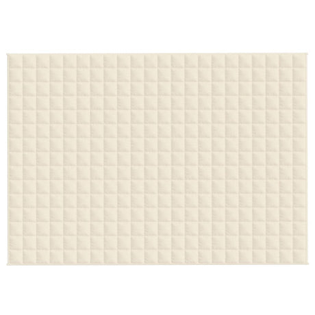Vidaxx Gewichtsdecke 155x220 cm 7 kg Stoff hellcreme