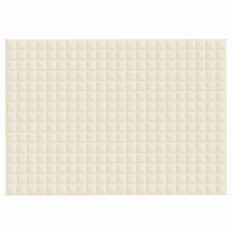 Vidaxx Gewichtsdecke 155x220 cm 11 kg Stoff hellcreme
