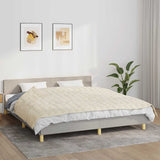 Vidaxx Gewichtsdecke 155x220 cm 11 kg Stoff hellcreme