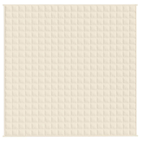 Vidaxx Gewichtsdecke 200x200 cm 9 kg Stoff hellcreme