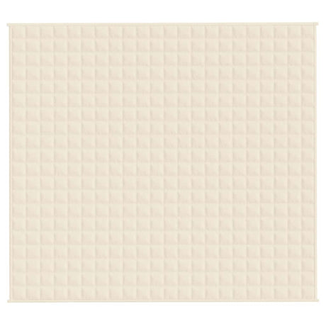 Vidaxx Gewichtsdecke 200x225 cm 9 kg Stoff hellcreme
