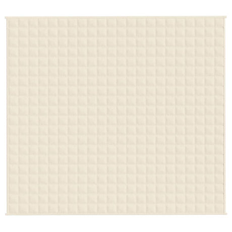 Vidaxx Gewichtsdecke 200x225 cm 13 kg Stoff hellcreme