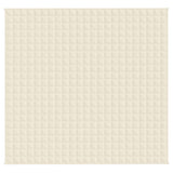 Vidaxx Gewichtsdecke 220x235 cm 15 kg Stoff hellcreme