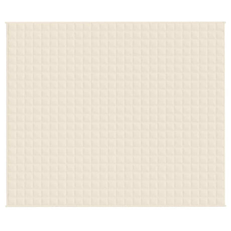 Vidaxx Gewichtsdecke 220x260 cm 11 kg Stoff hellcreme