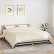 Vidaxx Gewichtsdecke 220x260 cm 11 kg Stoff hellcreme