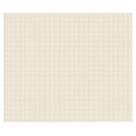 Vidaxx Gewichtsdecke 220x260 cm 15 kg Stoff hellcreme