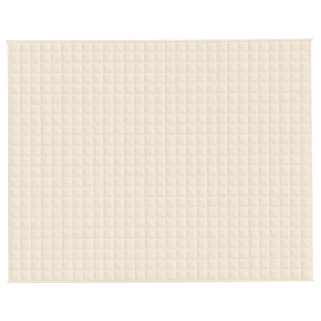 Vidaxx Gewichtsdecke 235x290 cm 11 kg Stoff hellcreme