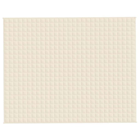 Vidaxx Gewichtsdecke 235x290 cm 15 kg Stoff hellcreme