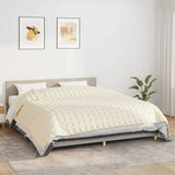 Vidaxx Gewichtsdecke 235x290 cm 15 kg Stoff hellcreme