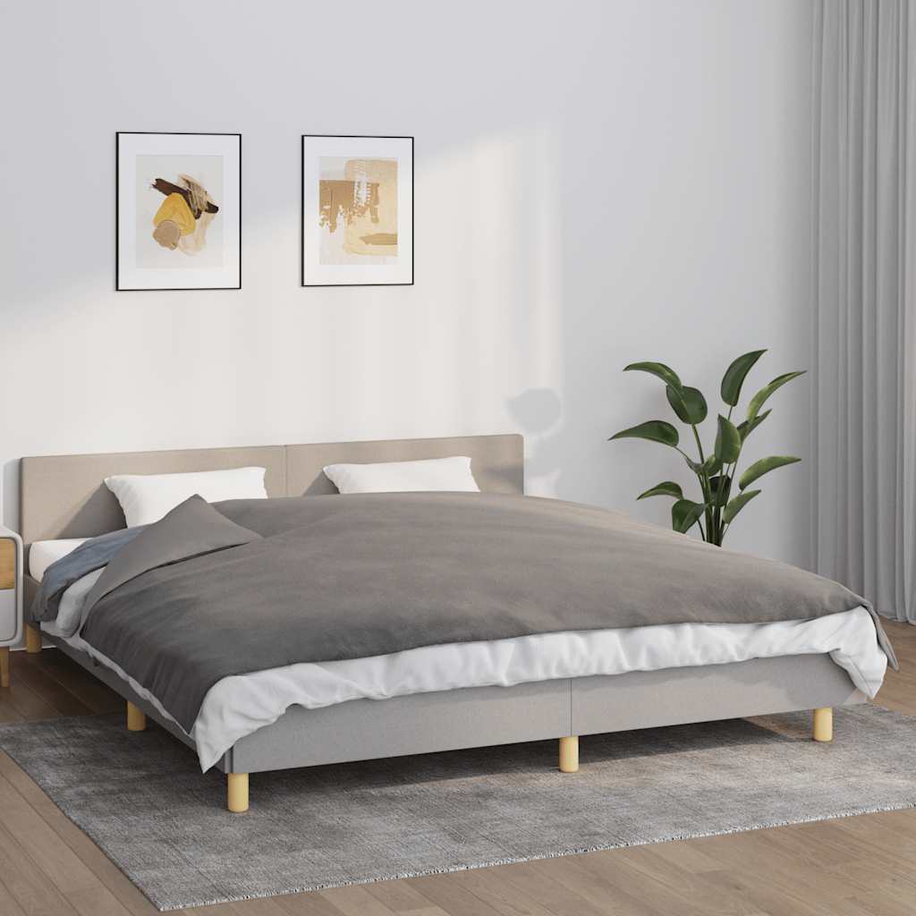 Vidaxx Gewichtsdecke mit Bezug 155x220 cm 7 kg Stoff grau