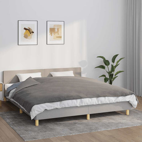 Vidaxx Gewichtsdecke mit Bezug 155x220 cm 7 kg Stoff grau