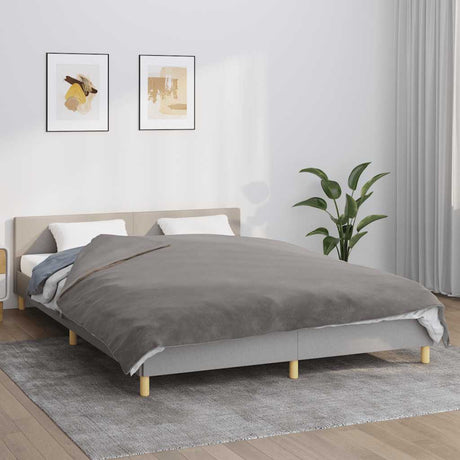 Vidaxx Gewichtsdecke mit Bezug 200x200 cm 13 kg Stoff grau