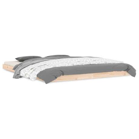 Vidaxl bedframe massief grenenhout 160x200 cm