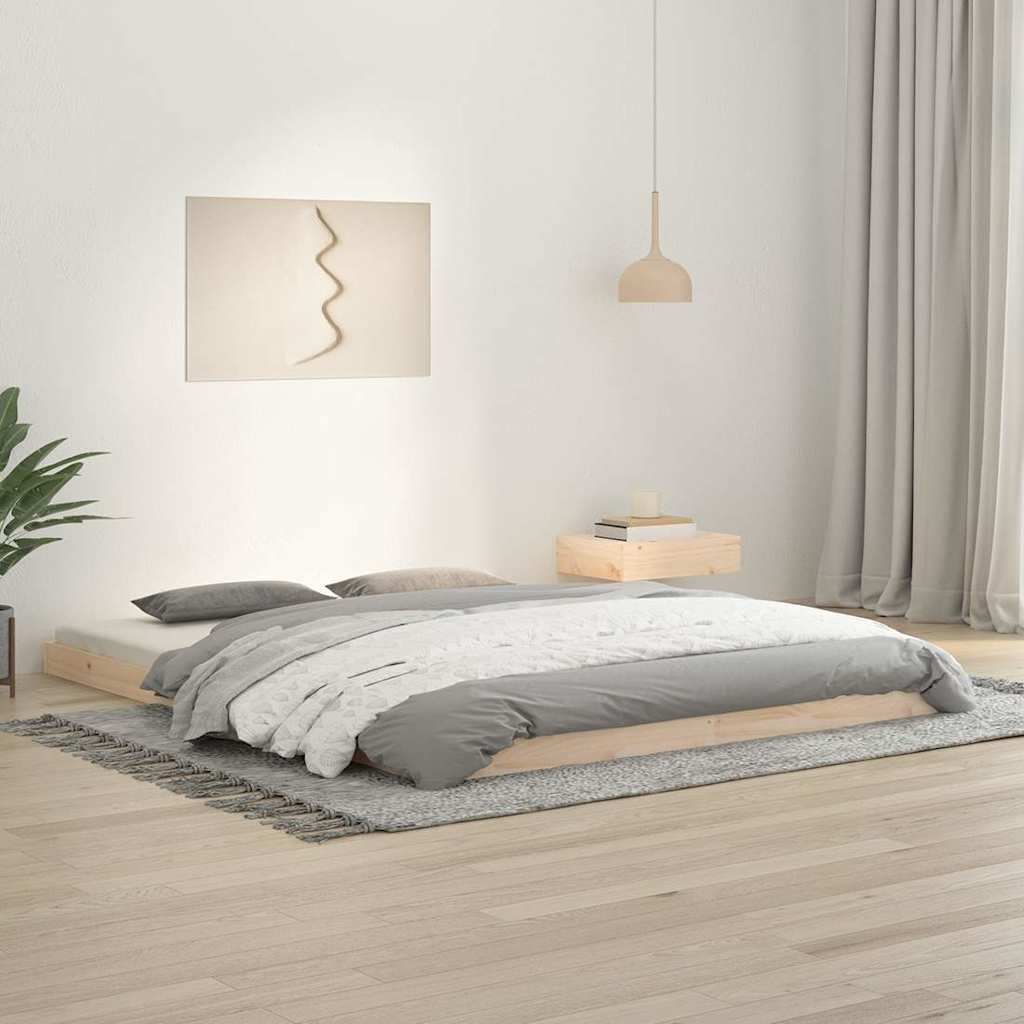 Vidaxl bedframe massief grenenhout 160x200 cm