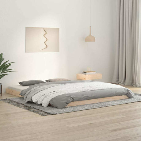 Vidaxl bedframe massief grenenhout 160x200 cm