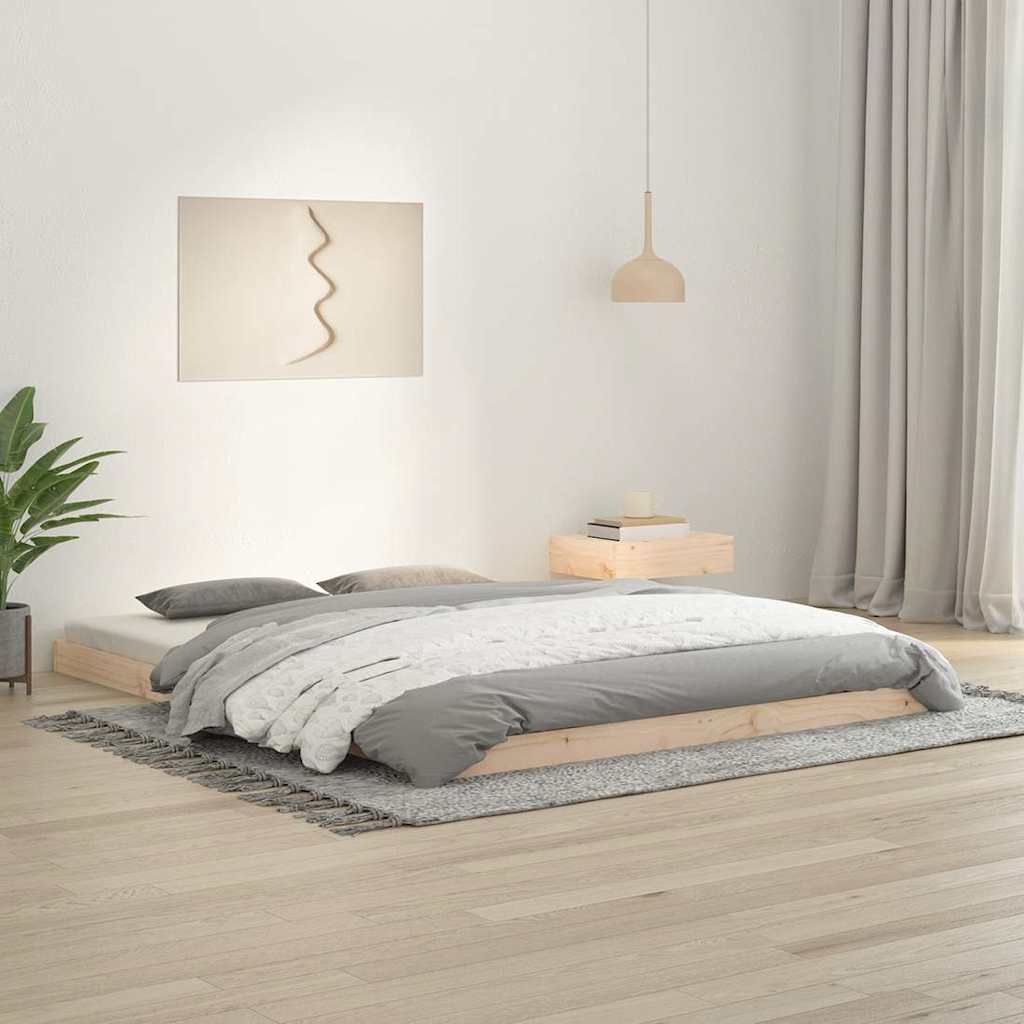 Vidaxl bedframe massief grenenhout 150x200 cm