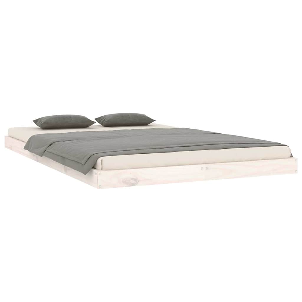 Vidaxl bedframe massief grenenhout wit 120x200 cm