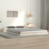 Vidaxl bedframe massief grenenhout wit 120x200 cm