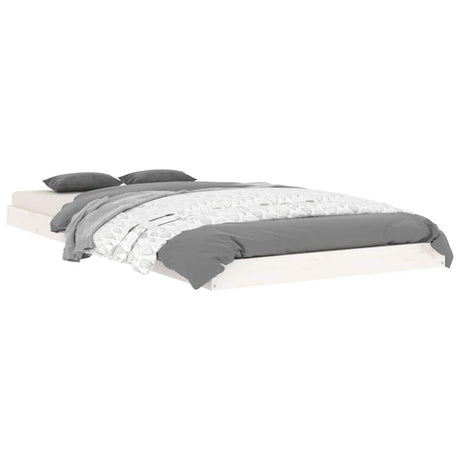 Vidaxl bedframe massief grenenhout wit 90x190 cm
