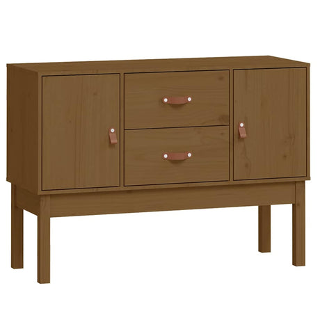 Vidaxl dressoir 110x40x78 cm massief grenenhout honingbruin