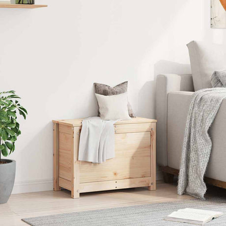 Vidaxl opbergbox 60x32x45,5 cm massief grenenhout