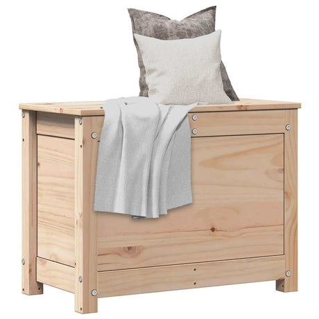 Vidaxl opbergbox 60x32x45,5 cm massief grenenhout