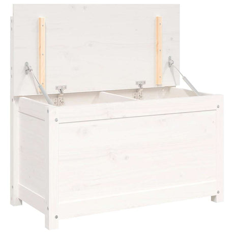 Vidaxl bankje 80x41x77 cm massief grenenhout wit
