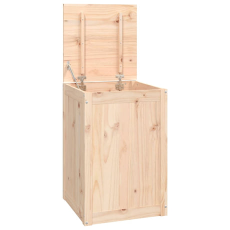 Vidaxx Wäschekorb 44x44x66 cm massives Kiefernholz