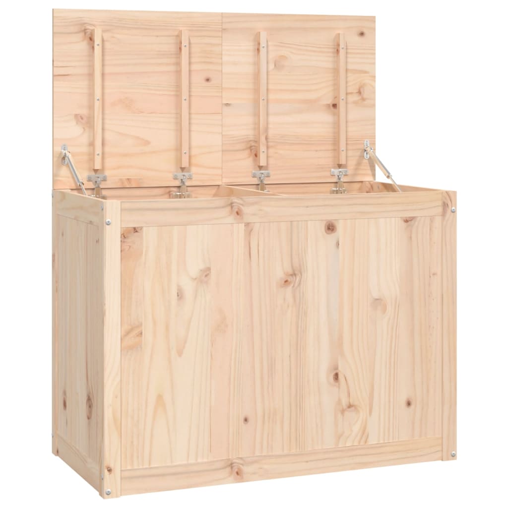 Vidaxx Wäschekorb 88,5x44x66 cm massives Kiefernholz