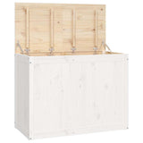 Vidaxx Wäschekorb 88,5x44x66 cm massives Kiefernholz weiß