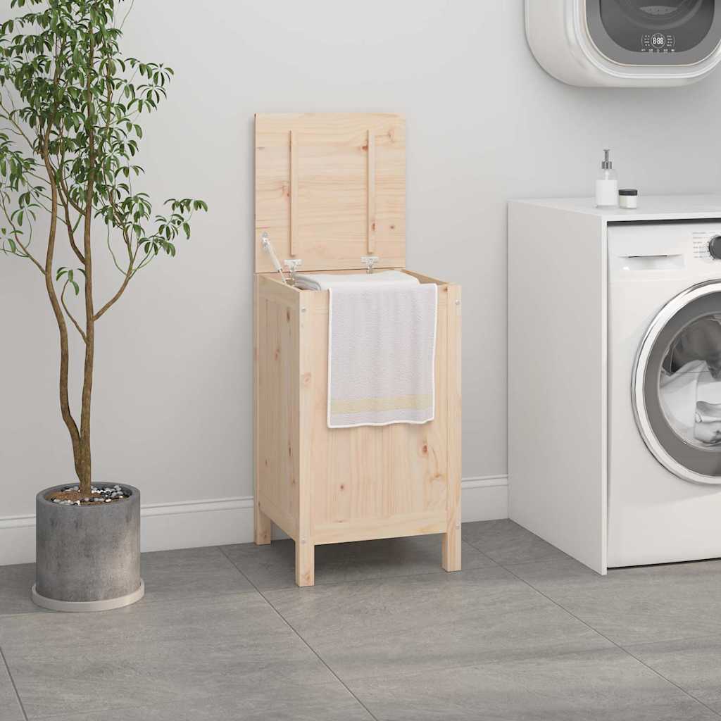 Vidaxl wasmand 44x44x76 cm massief grenenhout