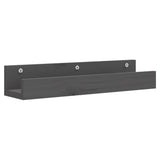 Vidaxl wandschappen 2 st 50x12x9 cm massief grenenhout grijs