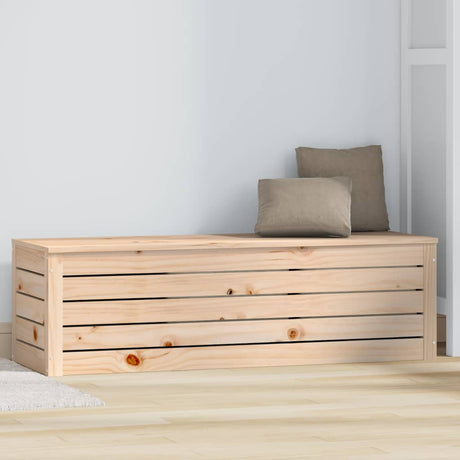 Vidaxl opbergbox 109x36,5x33 cm massief grenenhout