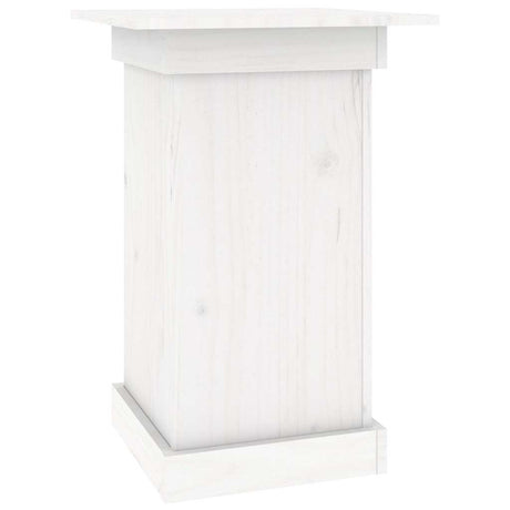 Vidaxx Blumenständer 40x40x60 cm massives Kiefernholz weiß