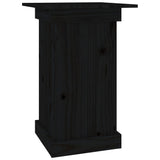 VidaXL Blumenständer 40x40x60 cm massives Kiefernholz schwarz