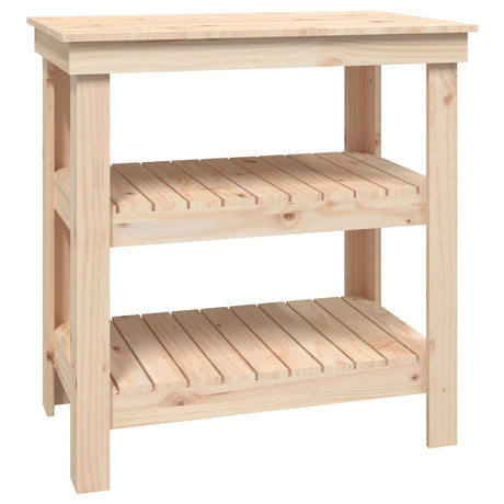 Vidaxx Werkbank 78,5x50x80 cm massives Kiefernholz